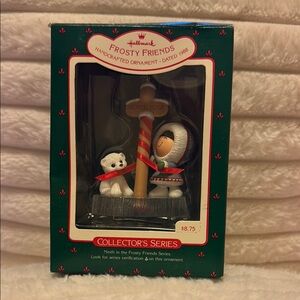 Hallmark Frosty Friends Ornament 1988 in Box